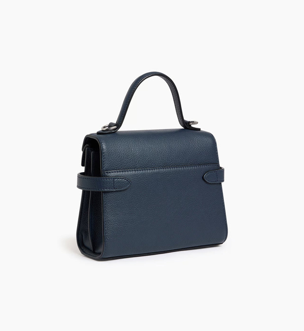 Le Tanneur Petit sac à main double rabat Emilie en cuir grainé Auralise