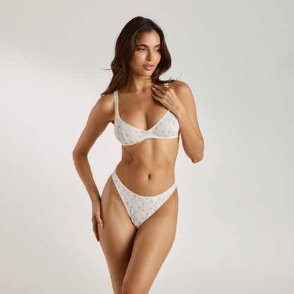 Brassière en Pointelle - Ivoire Floral Auralise