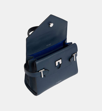 Le Tanneur Petit sac à main double rabat Emilie en cuir grainé Auralise