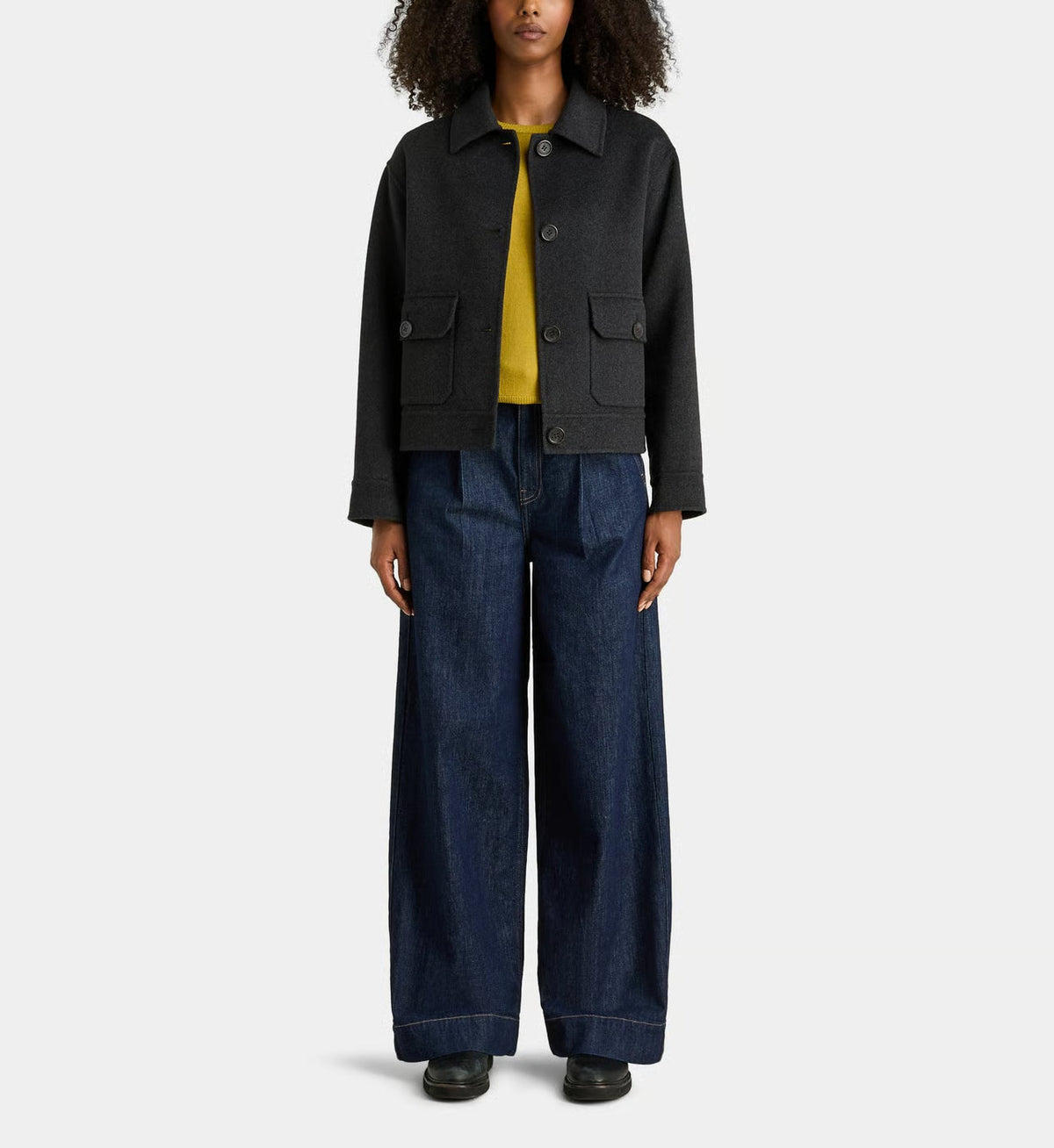 Jodhpur Manteau court Bobo laine mélangée Auralise