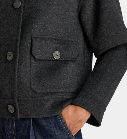 Jodhpur Manteau court Bobo laine mélangée Auralise