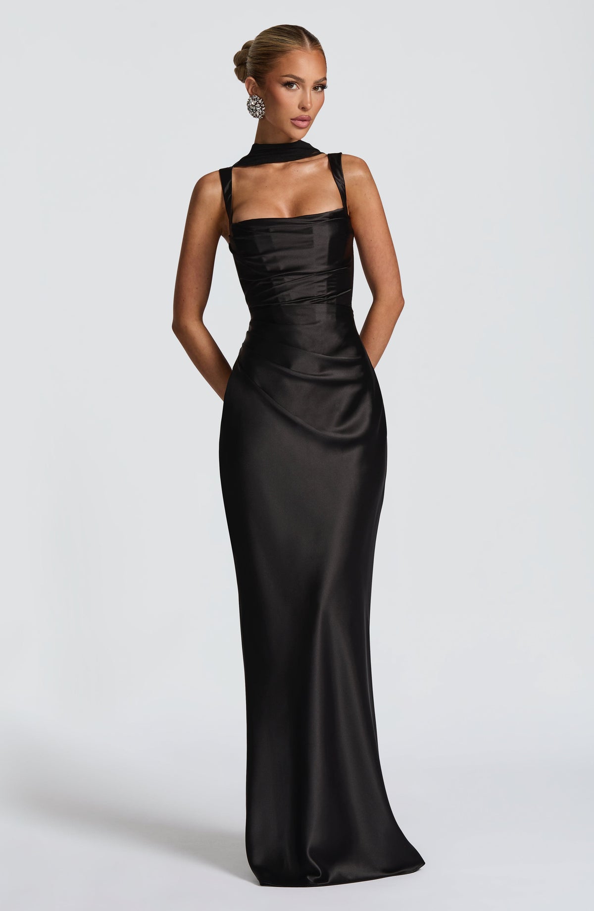 Calanthe Maxi Dress - Black Auralise