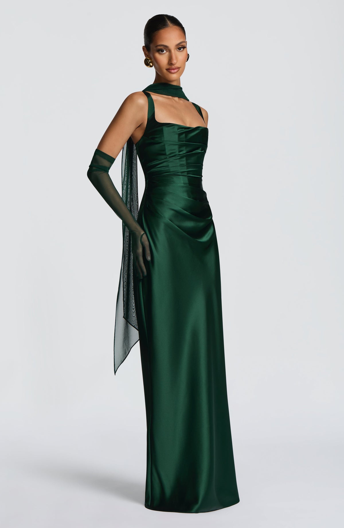 Calanthe Maxi Dress - Emerald Auralise