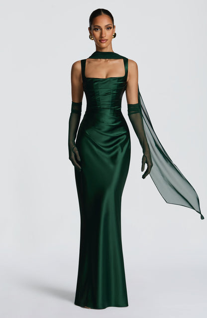 Calanthe Maxi Dress - Emerald Auralise