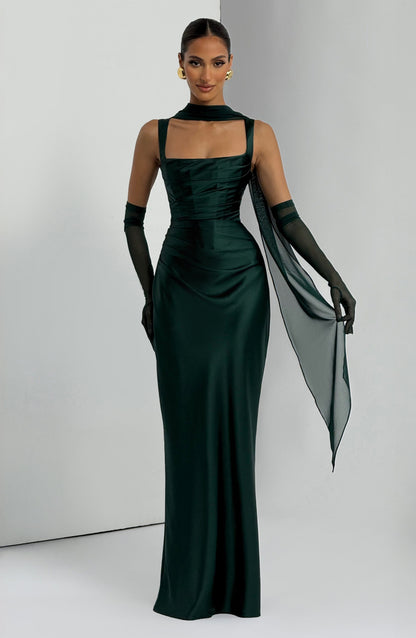 Calanthe Maxi Dress - Emerald Auralise