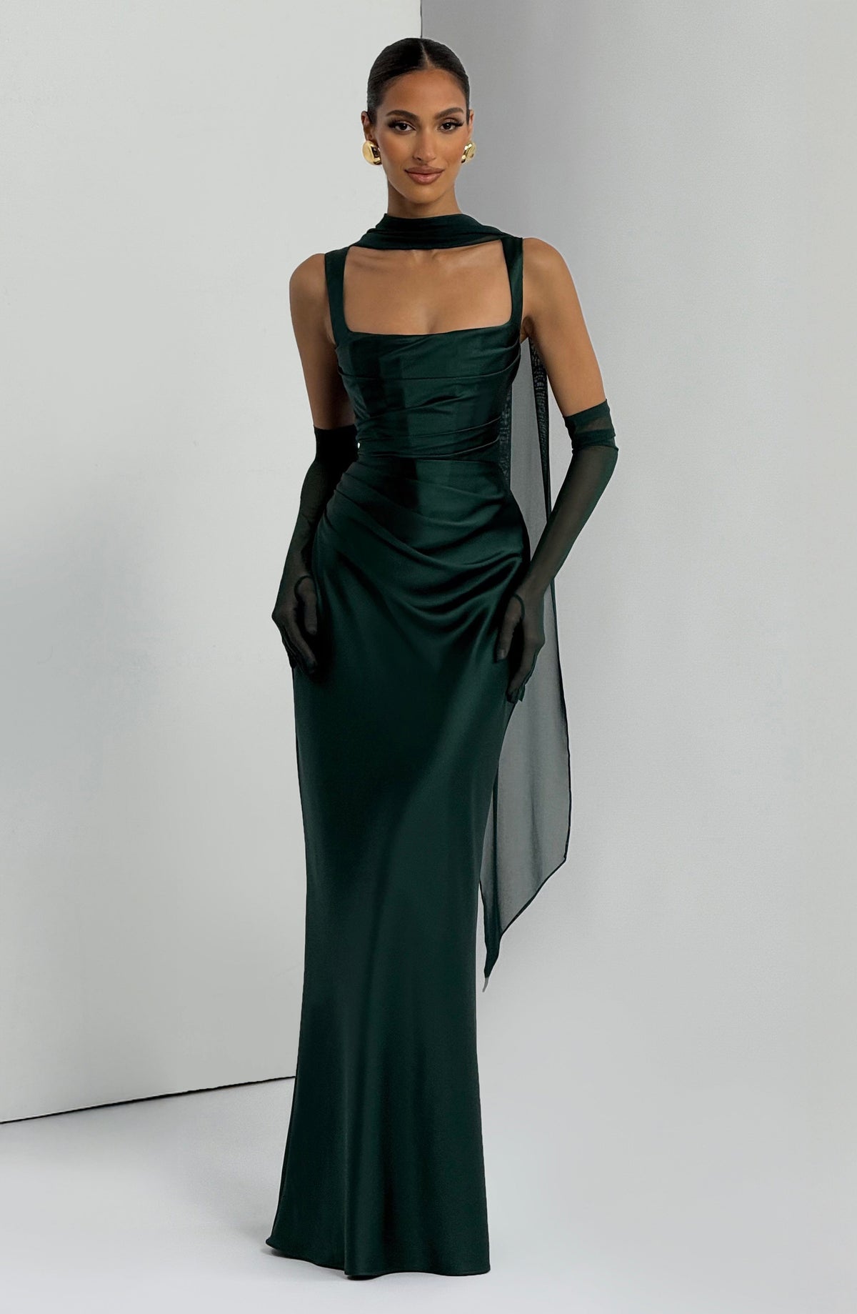 Calanthe Maxi Dress - Emerald Auralise