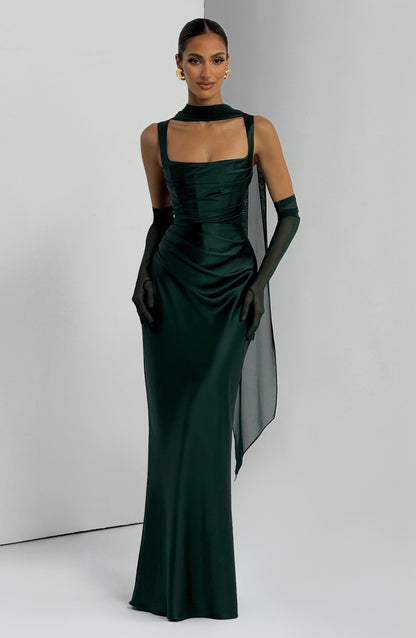 Calanthe Maxi Dress - Emerald Auralise