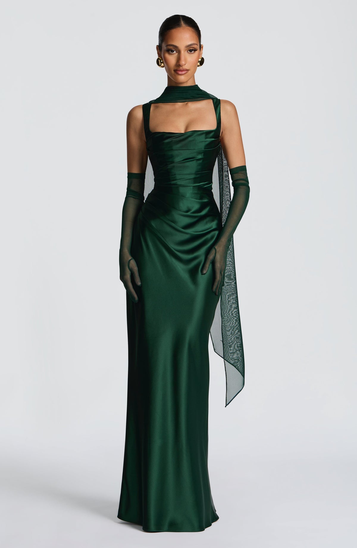 Calanthe Maxi Dress - Emerald Auralise