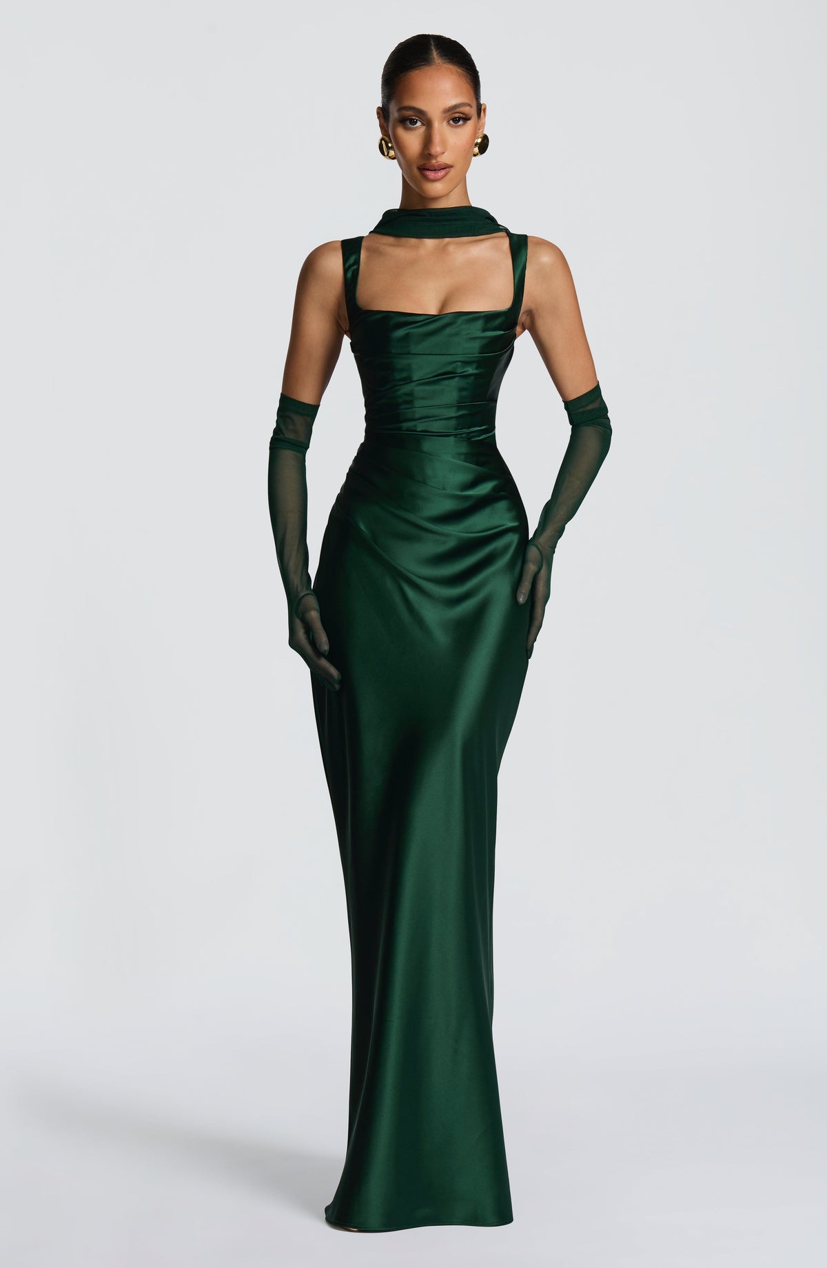 Calanthe Maxi Dress - Emerald Auralise