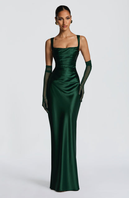 Calanthe Maxi Dress - Emerald Auralise