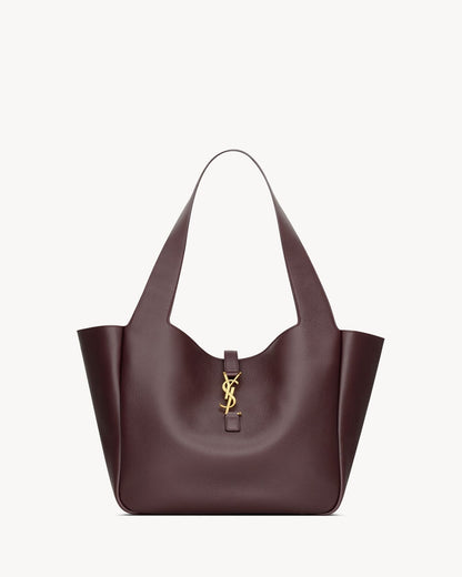 Le 5 À 7 bea in grained leather raisin Auralise