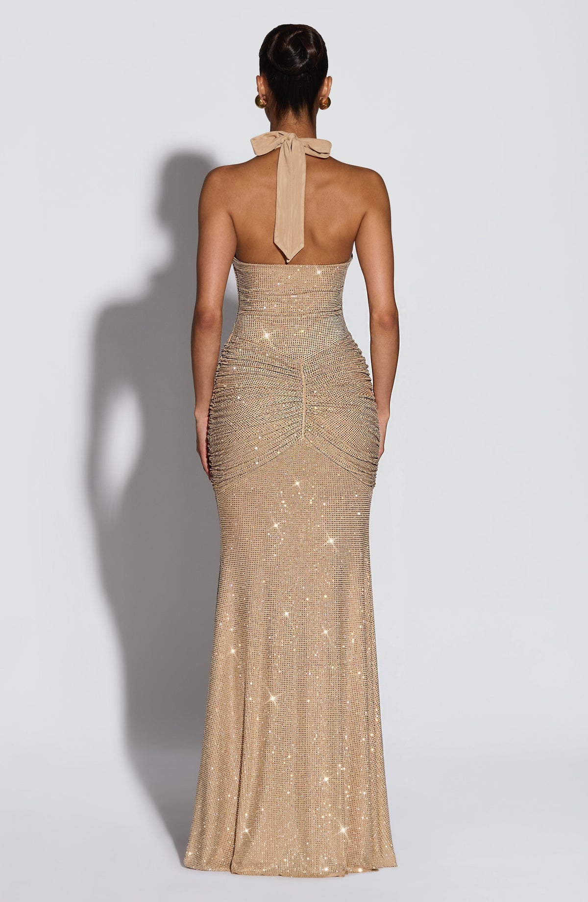 Rosetta Maxi Dress - Gold Sparkle Auralise